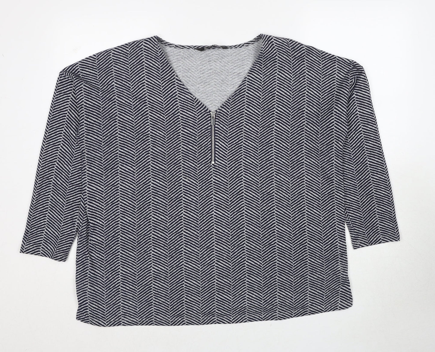 Womens UK Size 18 Bonmarché Blue Pullover Jumper