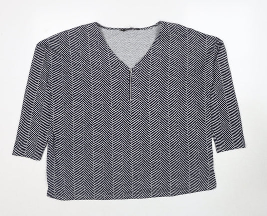 Womens UK Size 18 Bonmarché Blue Pullover Jumper