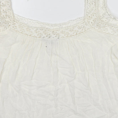 Womens UK Size 12 New Look White Basic Blouse