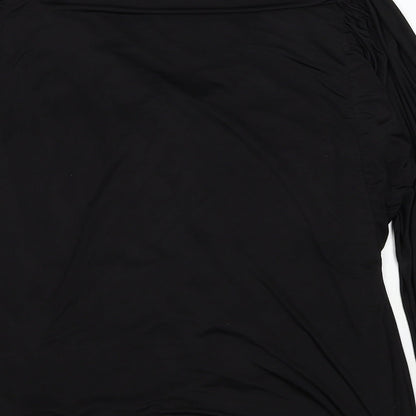 Womens UK Size 10 Debenhams Black Basic Blouse