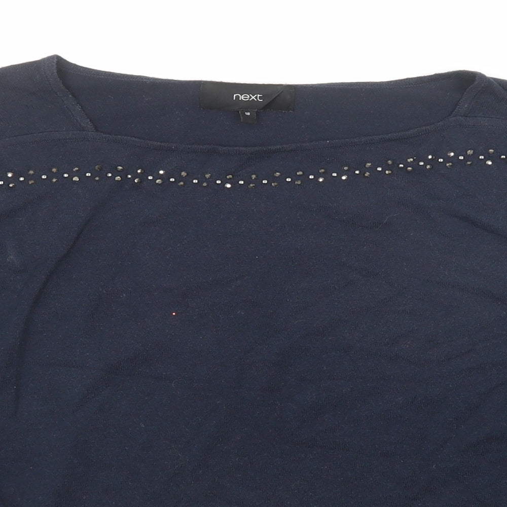 Womens UK Size 18 NEXT Blue Pullover Jumper