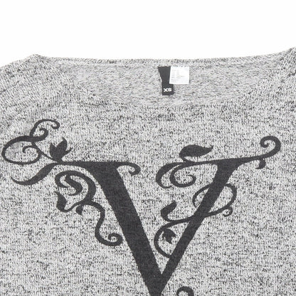 Womens UK Size XS Divided by H&M Grey Pullover Jumper