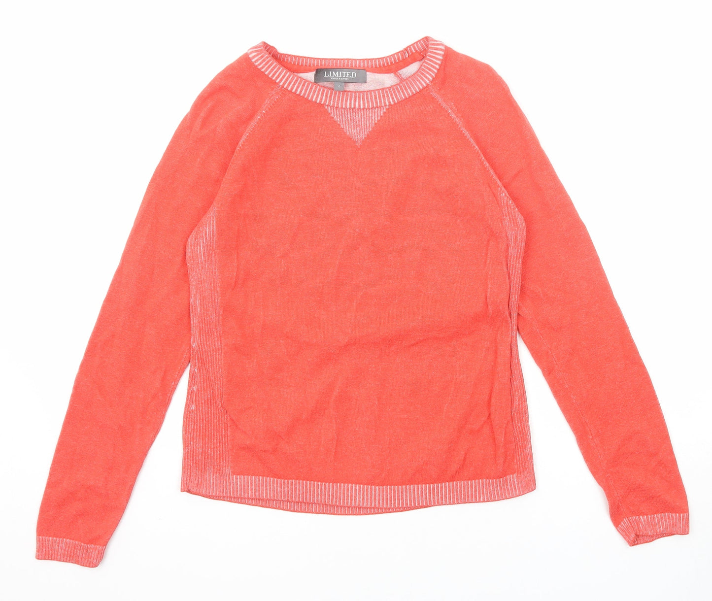 Womens UK Size 10 Limited Collection Red Pullover Jumper