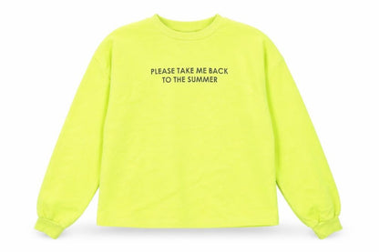 Zara Womens Green Cotton Pullover Sweatshirt Size M Pullover - Please take me back to the summer