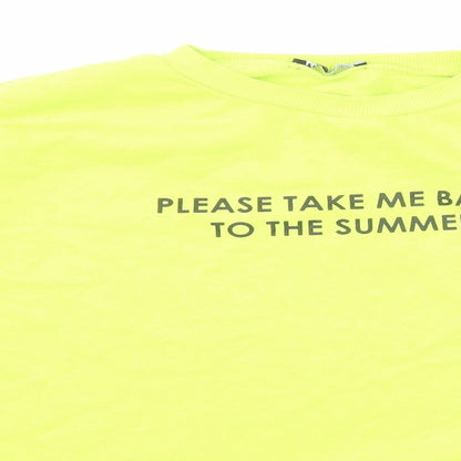 Zara Womens Green Cotton Pullover Sweatshirt Size M Pullover - Please take me back to the summer