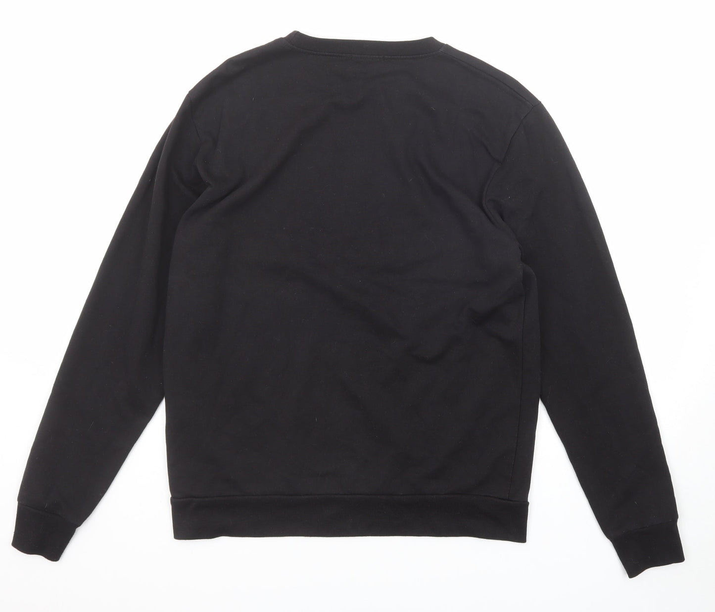 Womens UK Size S Boohoo Black Pullover Sweatshirt