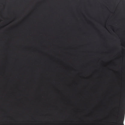 Womens UK Size S Boohoo Black Pullover Sweatshirt