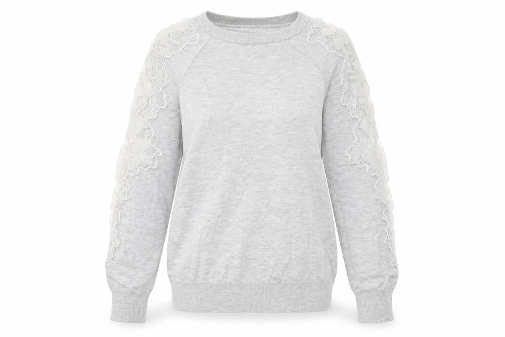 Womens UK Size 8 Warehouse Grey Pullover Jumper