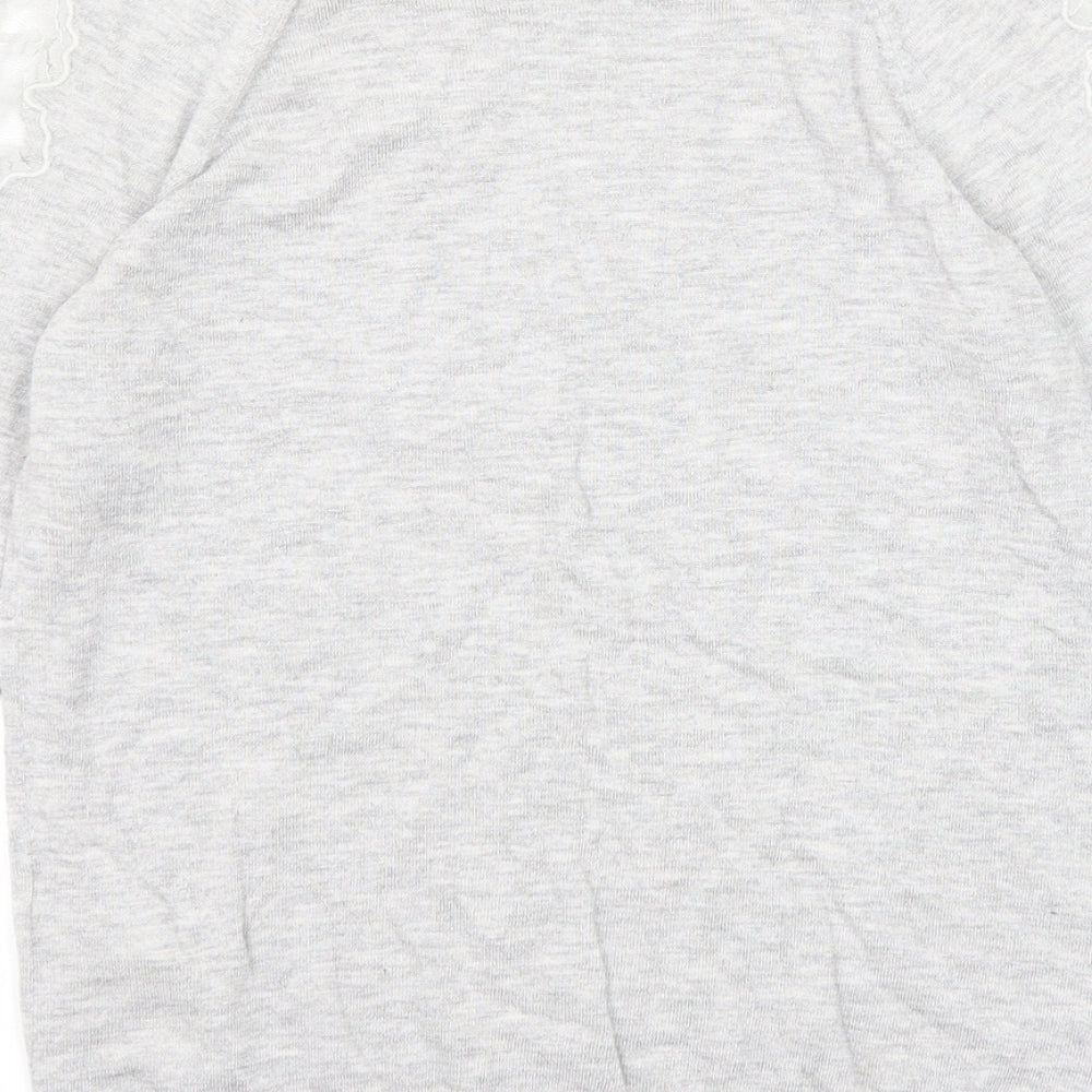 Womens UK Size 8 Warehouse Grey Pullover Jumper