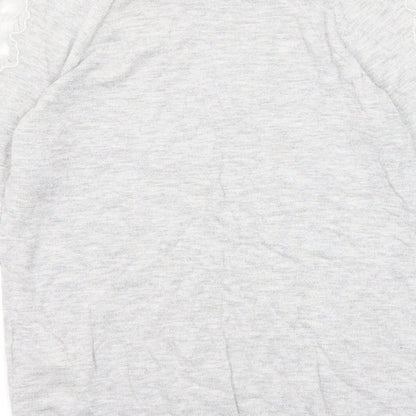 Womens UK Size 8 Warehouse Grey Pullover Jumper