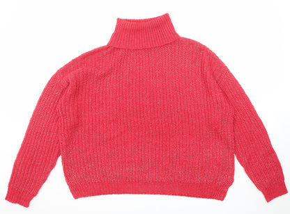 Womens UK Size L Missguided Pink Pullover Jumper