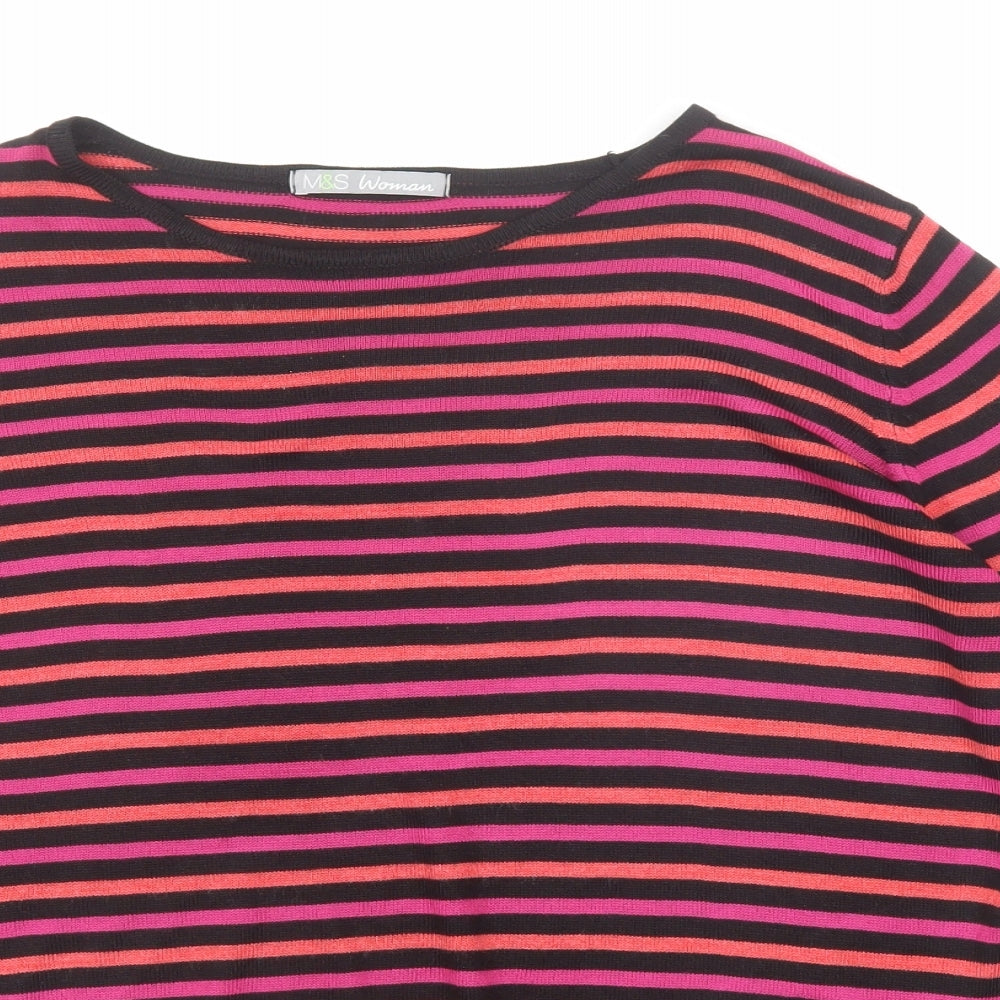 Womens UK Size 14 Marks and Spencer Multicoloured Pullover Jumper
