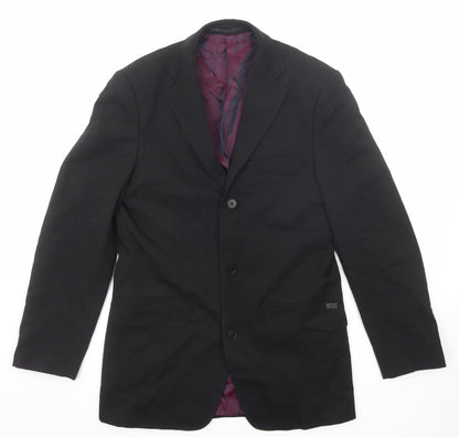 Mens UK Size 36 Evolution Regular Black Suit Jacket