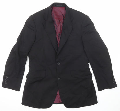 Mens UK Size 38 Evolution Regular Black Suit Jacket