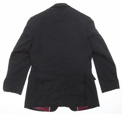 Mens UK Size 38 Evolution Regular Black Suit Jacket