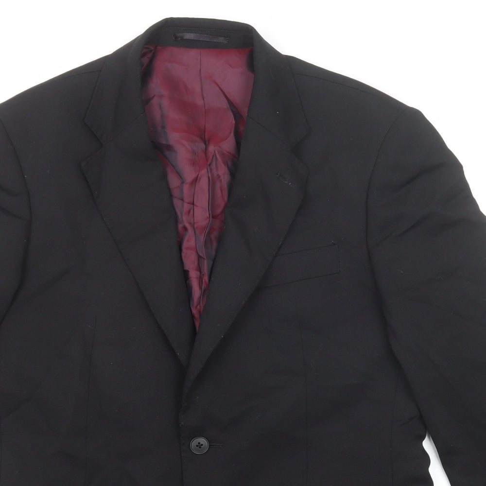 Mens UK Size 38 Evolution Regular Black Suit Jacket