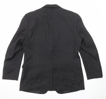 Mens UK Size 42 Greenwoods Regular Black Suit Jacket