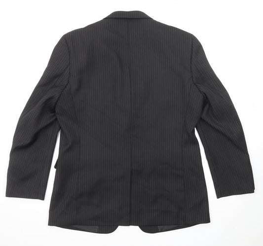 Mens UK Size 42 Greenwoods Regular Black Suit Jacket