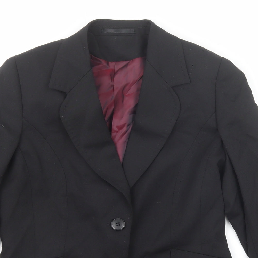 Womens UK Size 8 Evolution Regular Black Suit Jacket