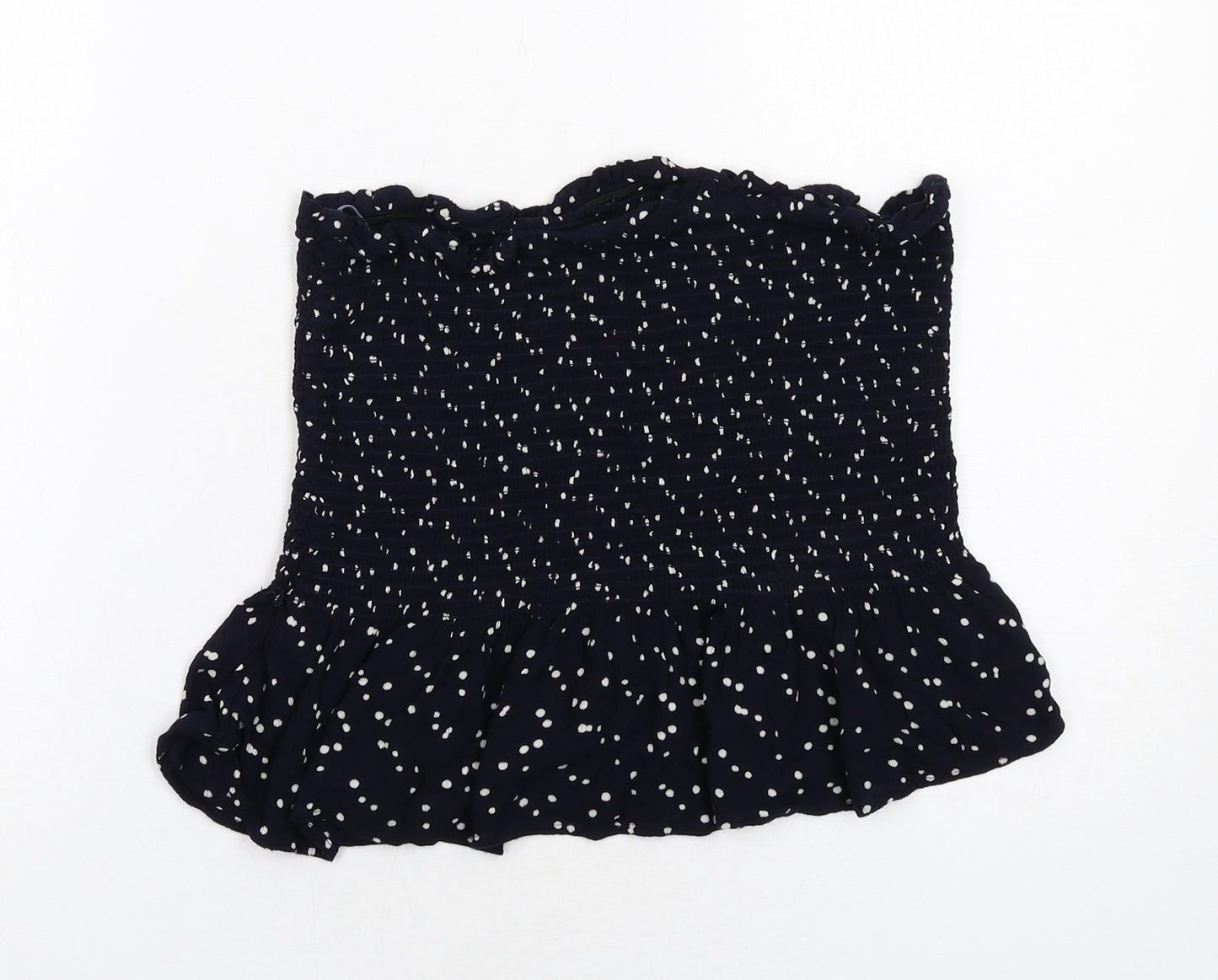 Womens UK Size M NEXT Blue Cropped Blouse