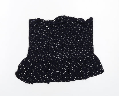 Womens UK Size M NEXT Blue Cropped Blouse
