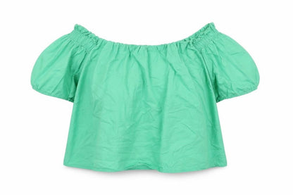 Womens UK Size 14 New Look Green Basic Blouse