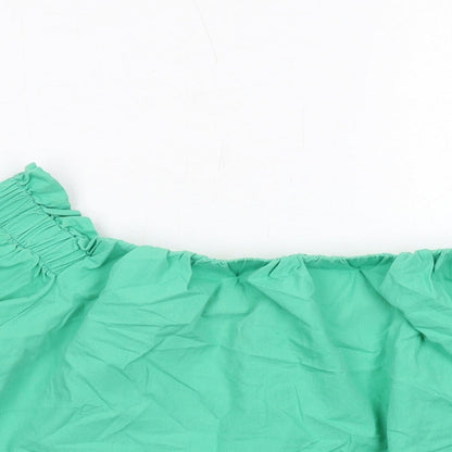 Womens UK Size 14 New Look Green Basic Blouse