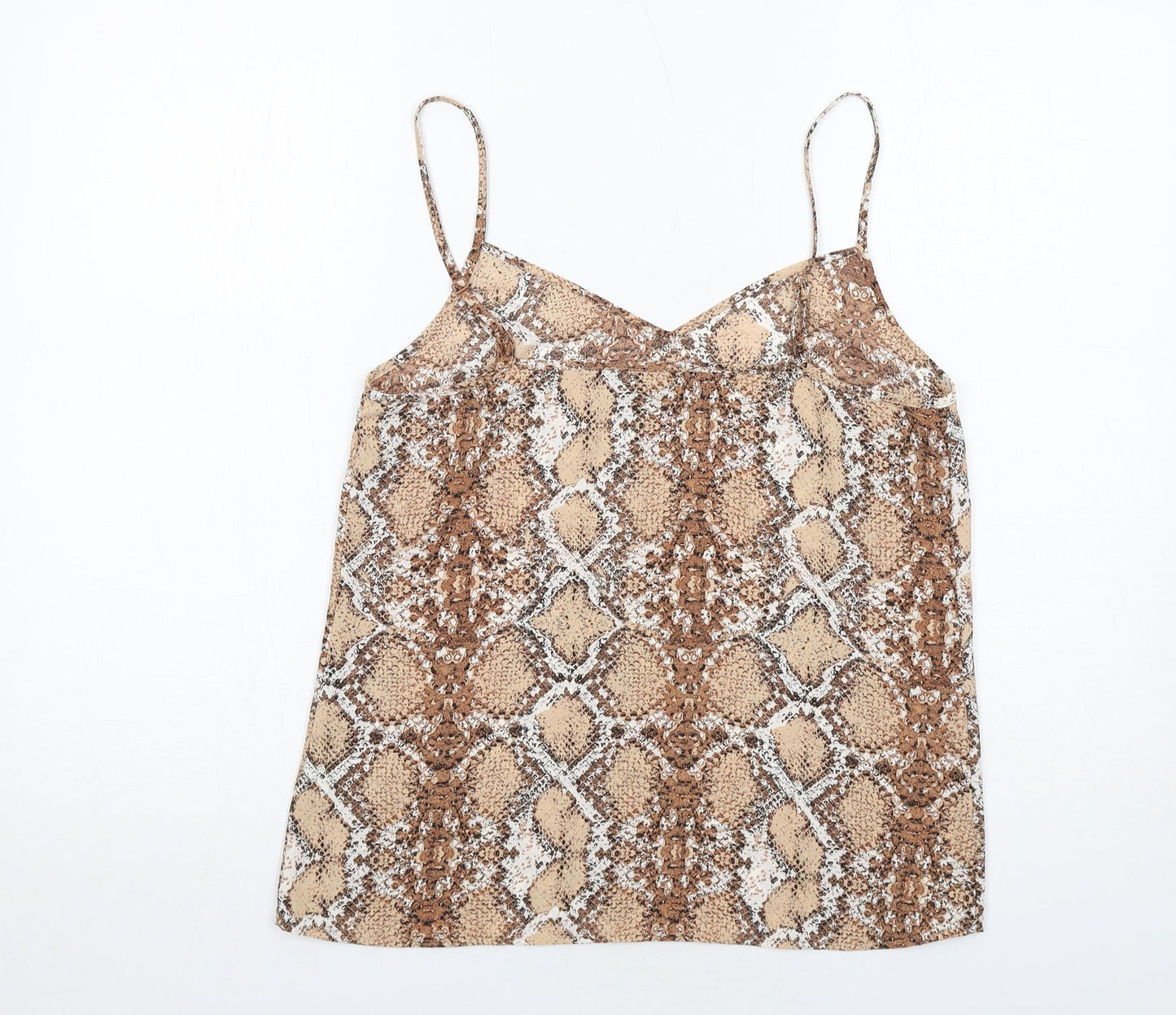 Womens UK Size 10 Marks and Spencer Brown Camisole Tank