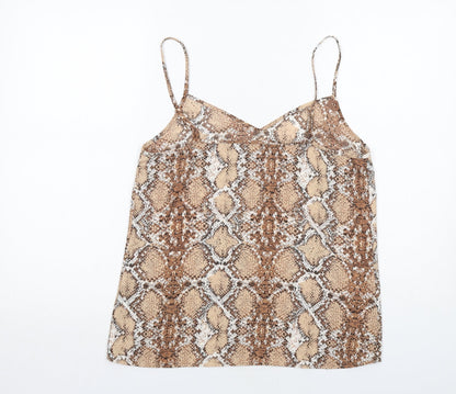 Womens UK Size 10 Marks and Spencer Brown Camisole Tank