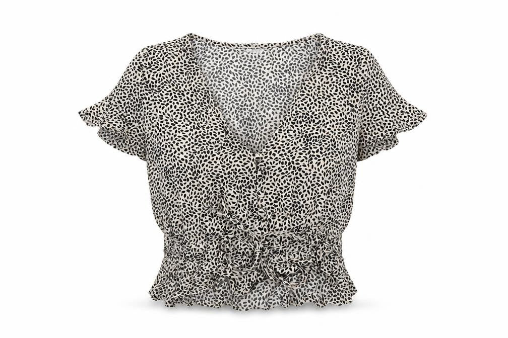 Womens UK Size 6 H&M Ivory Basic Blouse