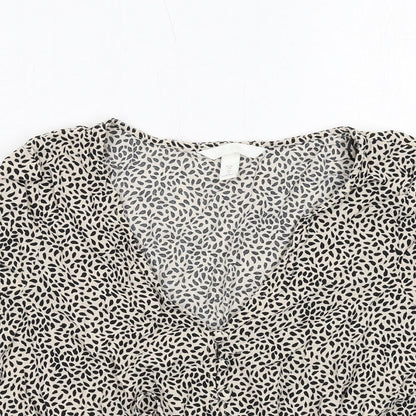 Womens UK Size 6 H&M Ivory Basic Blouse