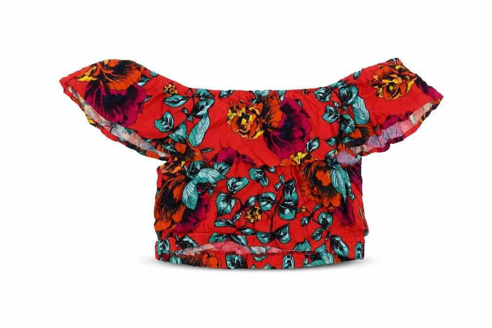 Womens UK Size S MINKPINK Red Cropped Blouse