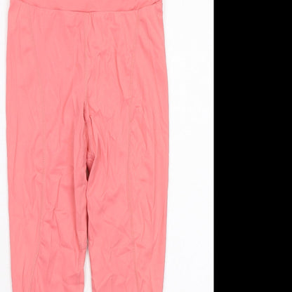 Stradivarius Womens Pink Polyamide Compression Leggings Size M Regular Pullover