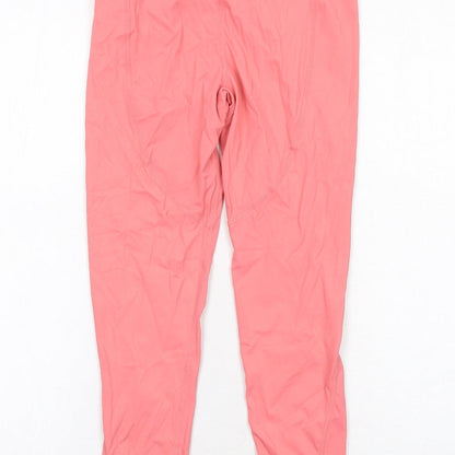 Stradivarius Womens Pink Polyamide Compression Leggings Size M Regular Pullover