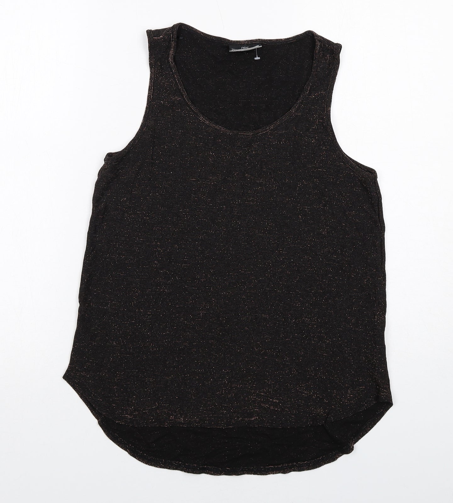 Womens UK Size 10 NEXT Black Basic Tank