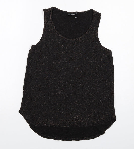 Womens UK Size 10 NEXT Black Basic Tank