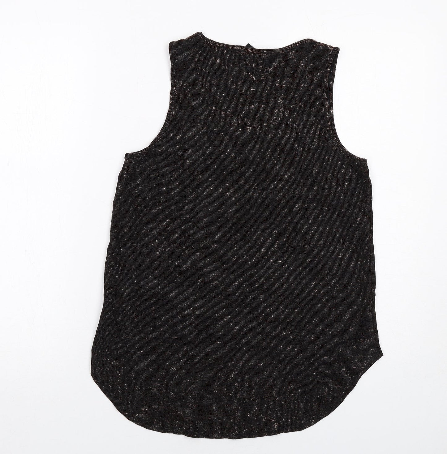 Womens UK Size 10 NEXT Black Basic Tank