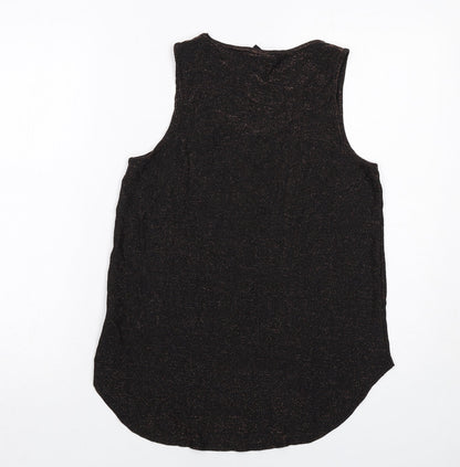 Womens UK Size 10 NEXT Black Basic Tank