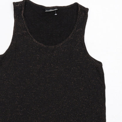 Womens UK Size 10 NEXT Black Basic Tank