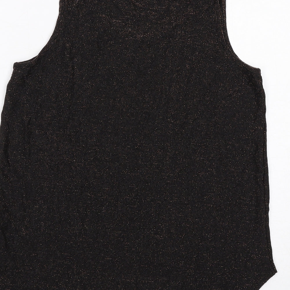 Womens UK Size 10 NEXT Black Basic Tank