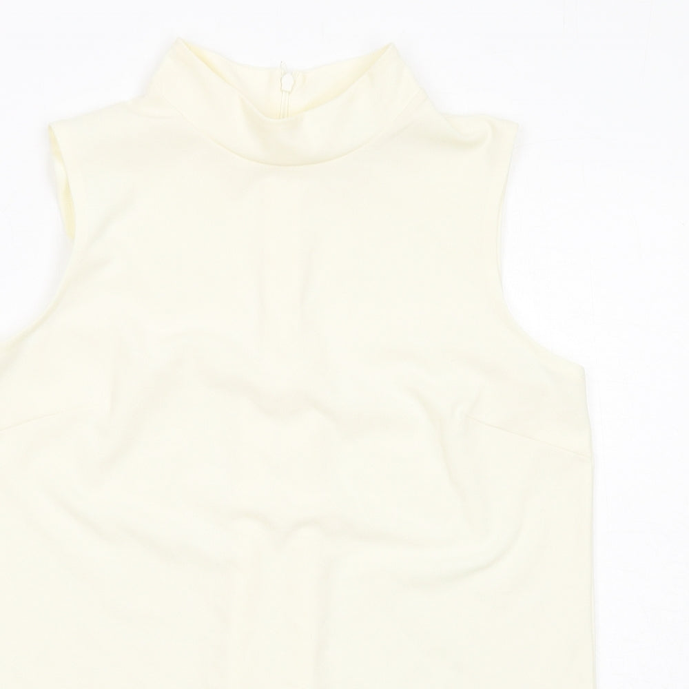 Womens UK Size 12 NEXT Ivory Basic Tank