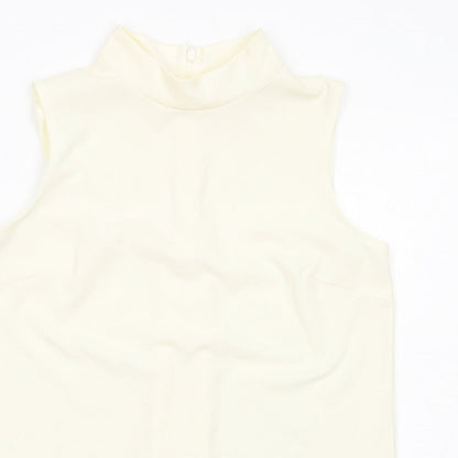 Womens UK Size 12 NEXT Ivory Basic Tank