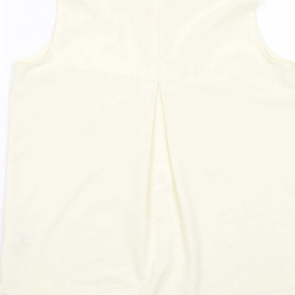 Womens UK Size 12 NEXT Ivory Basic Tank
