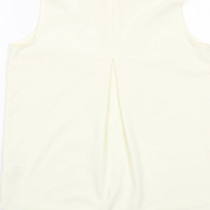 Womens UK Size 12 NEXT Ivory Basic Tank