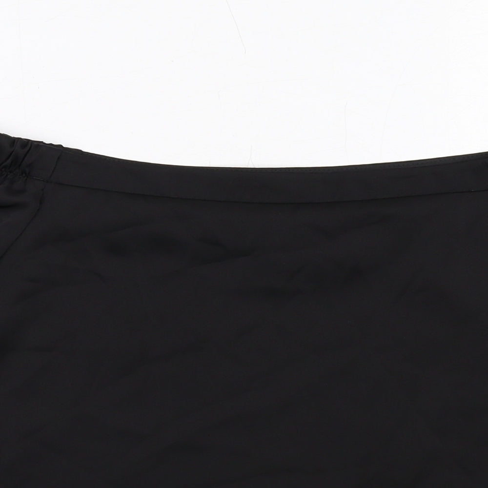 Womens UK Size 8 New Look Black Basic Blouse