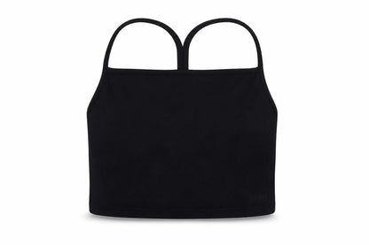 Womens UK Size 18 USA Pro Black Cropped Tank