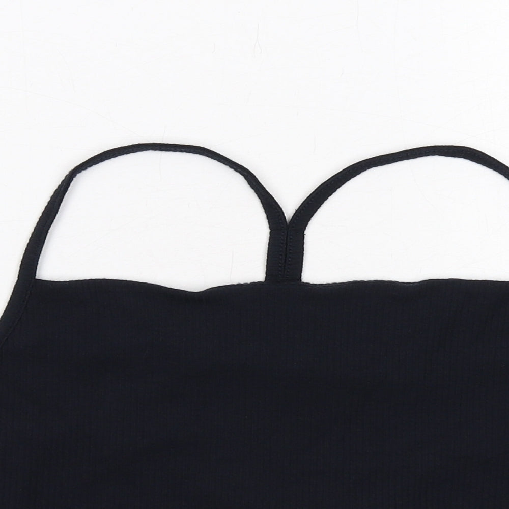 Womens UK Size 18 USA Pro Black Cropped Tank