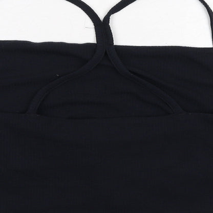 Womens UK Size 18 USA Pro Black Cropped Tank