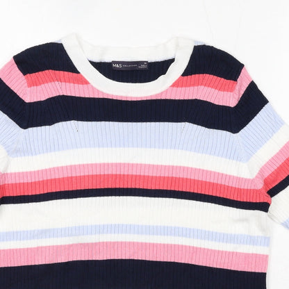 Womens UK Size 20 Marks and Spencer Multicoloured Pullover Jumper