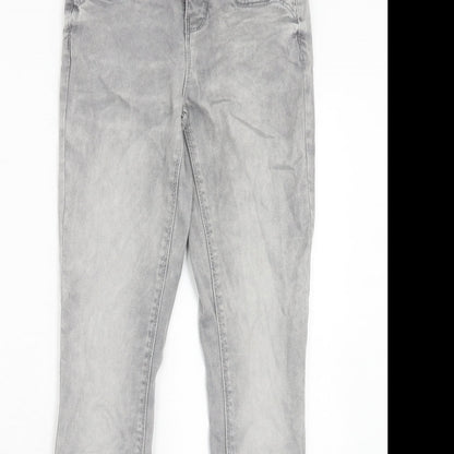 Only Womens Grey Cotton Skinny Jeans Size 25 in L32 in Regular Zip